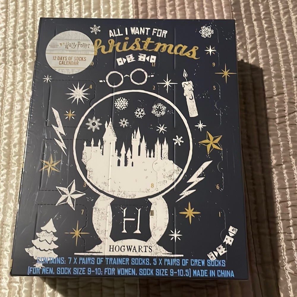 Harry Potter socks calendar 12 pairs of socks